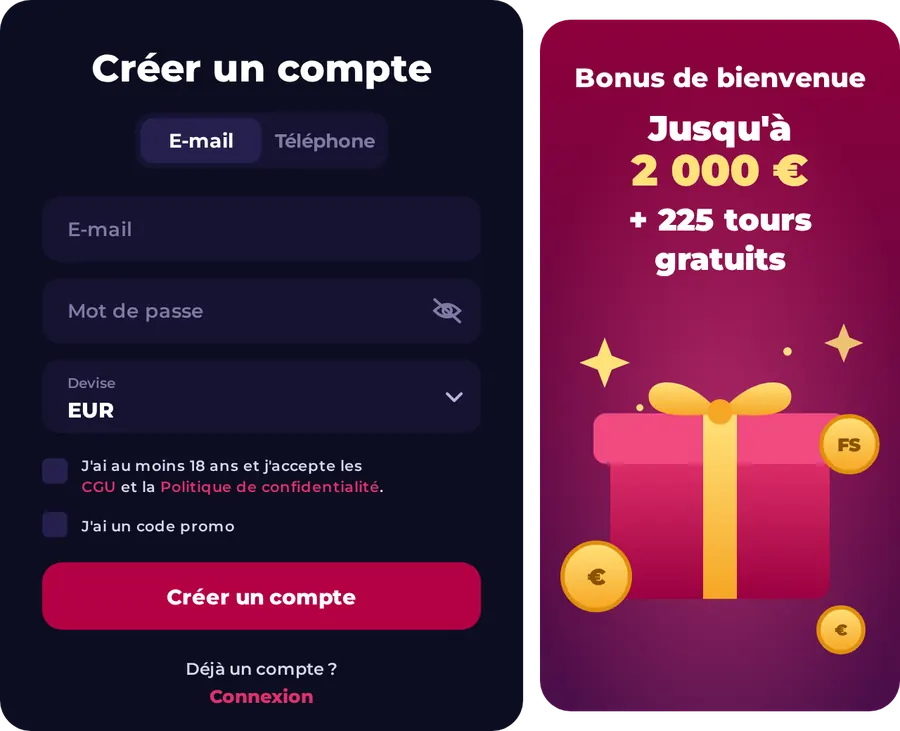 NV Casino creer un compte